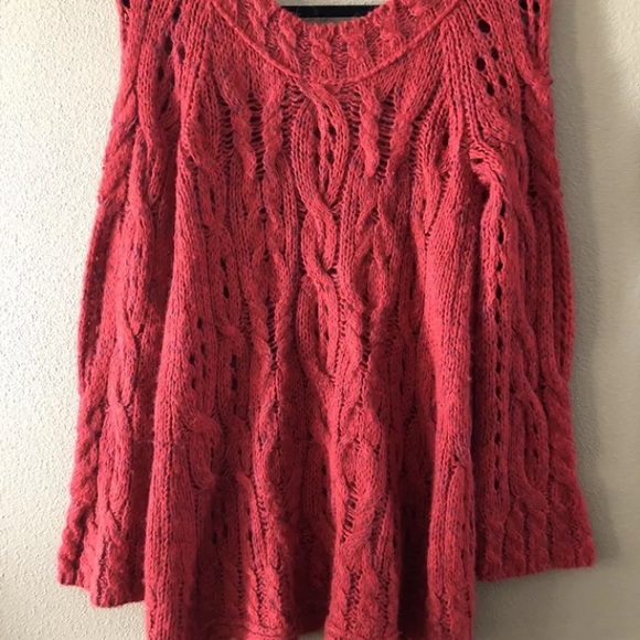Free People Chunky Bell Sleeve Cable Knit - Picture 8 of 8